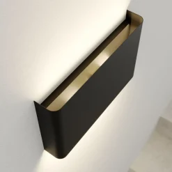 Vegglampe Haga, sett med 3, grafitt, G9, opp/ned, 15 cm høy