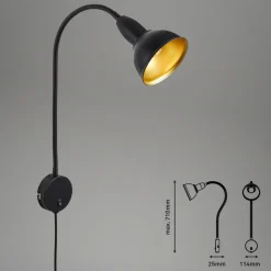 Vegglampe Hygge Comfort light Retro med plugg