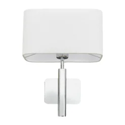 Vegglampe Jettka med tekstilskjerm og bryter