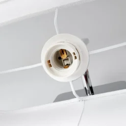 Vegglampe Jettka med tekstilskjerm og bryter