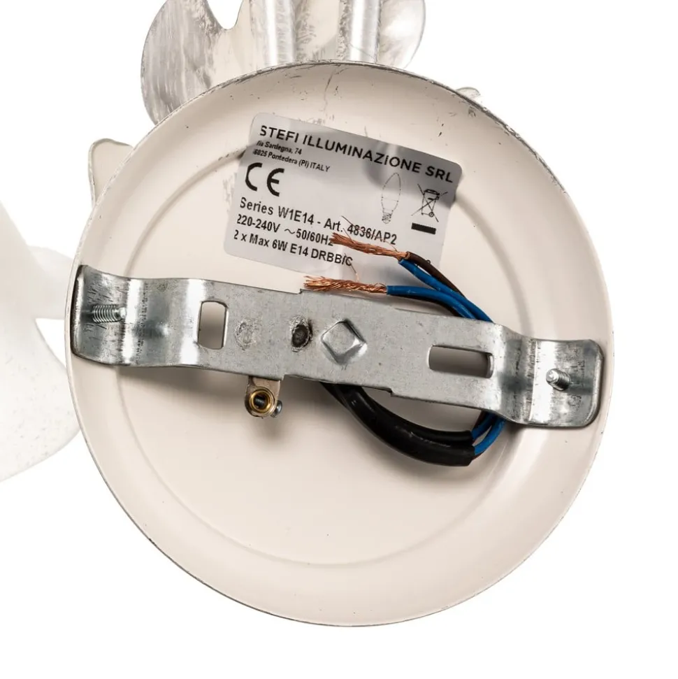 Vegglampe Marilena i florentinsk stil med 2 lyskilder