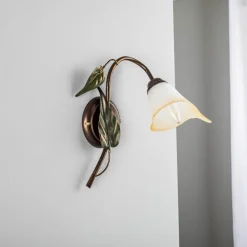 Vegglampe Miranda 1 lyskilde, bronse