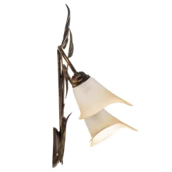 Vegglampe Miranda med 2 lyskilder, bronse