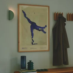 Vegglampe modell 2110, metall, grønn