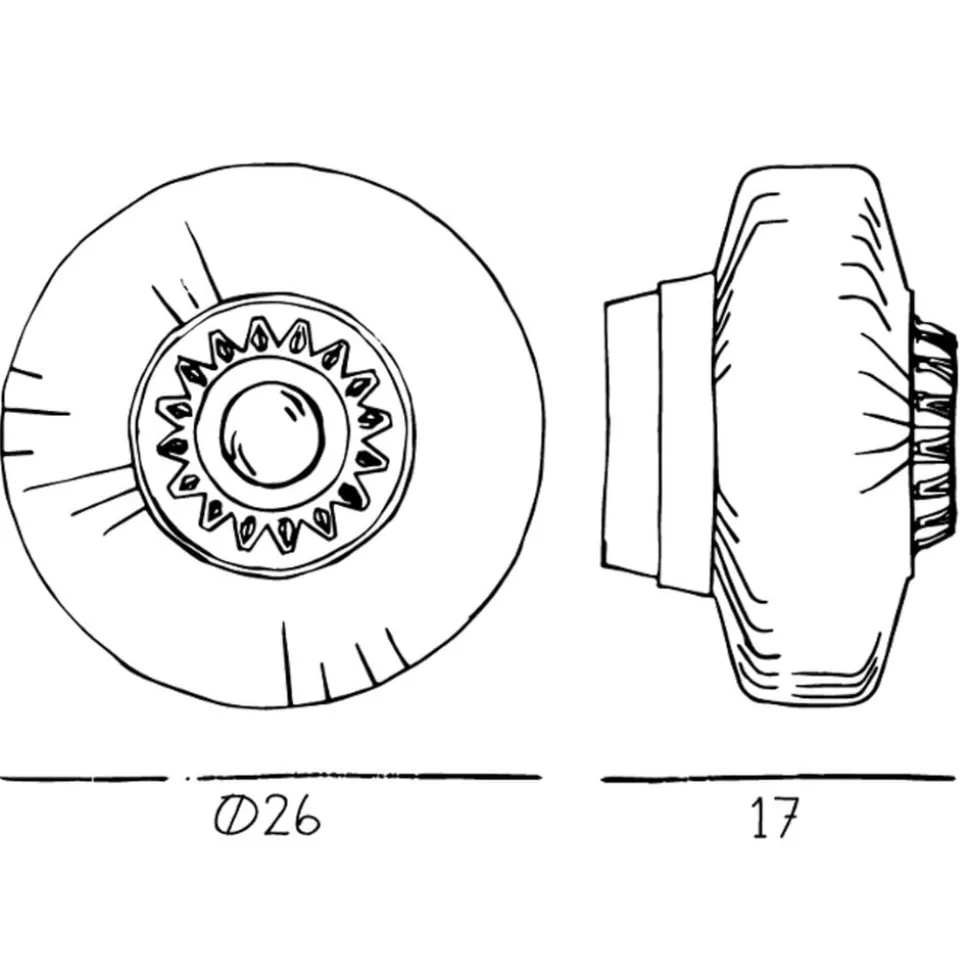Vegglampe New Wave Optic, rosa, øyeeple, støpsel