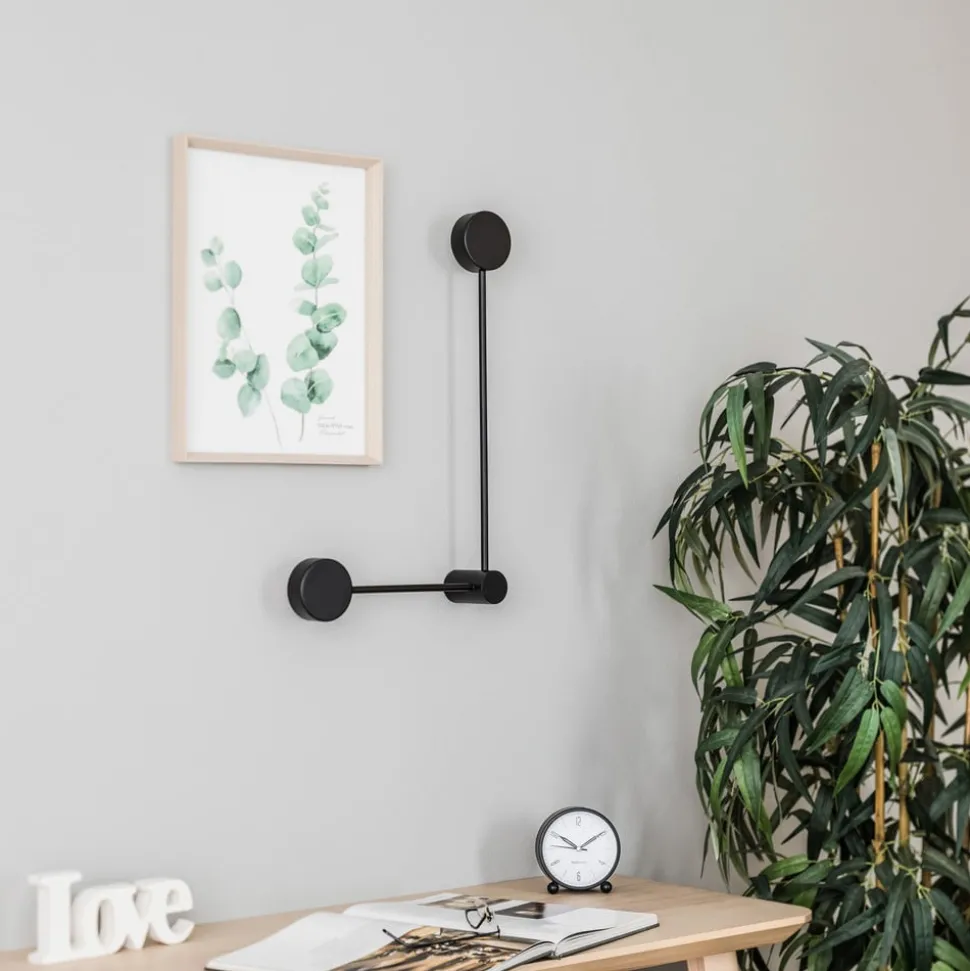 Vegglampe Orbit II 20/40, svart, 2 lyskilder