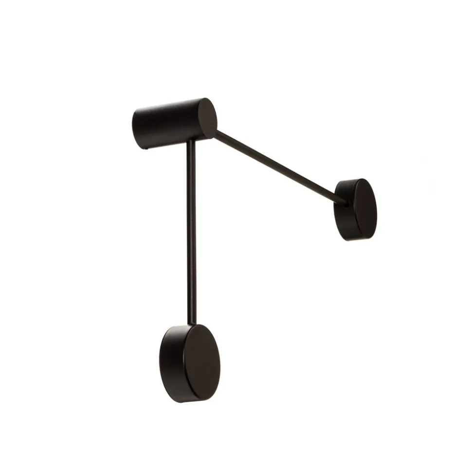 Vegglampe Orbit II 20/40, svart, 2 lyskilder