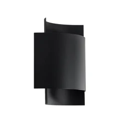 Vegglampe Pako av to stålplater i svart