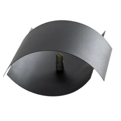 Vegglampe Pako av to stålplater i svart