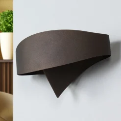 Vegglampe Scudo i bronse