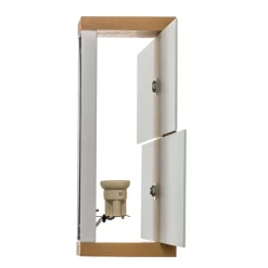 Vegglampe Shifted 1, glass og lyst tre