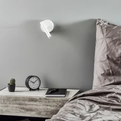 Vegglampe Sopel Høyde 15 cm, hvit