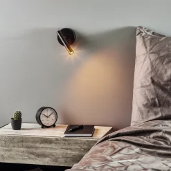 Vegglampe Sopel Høyde 15 cm, svart