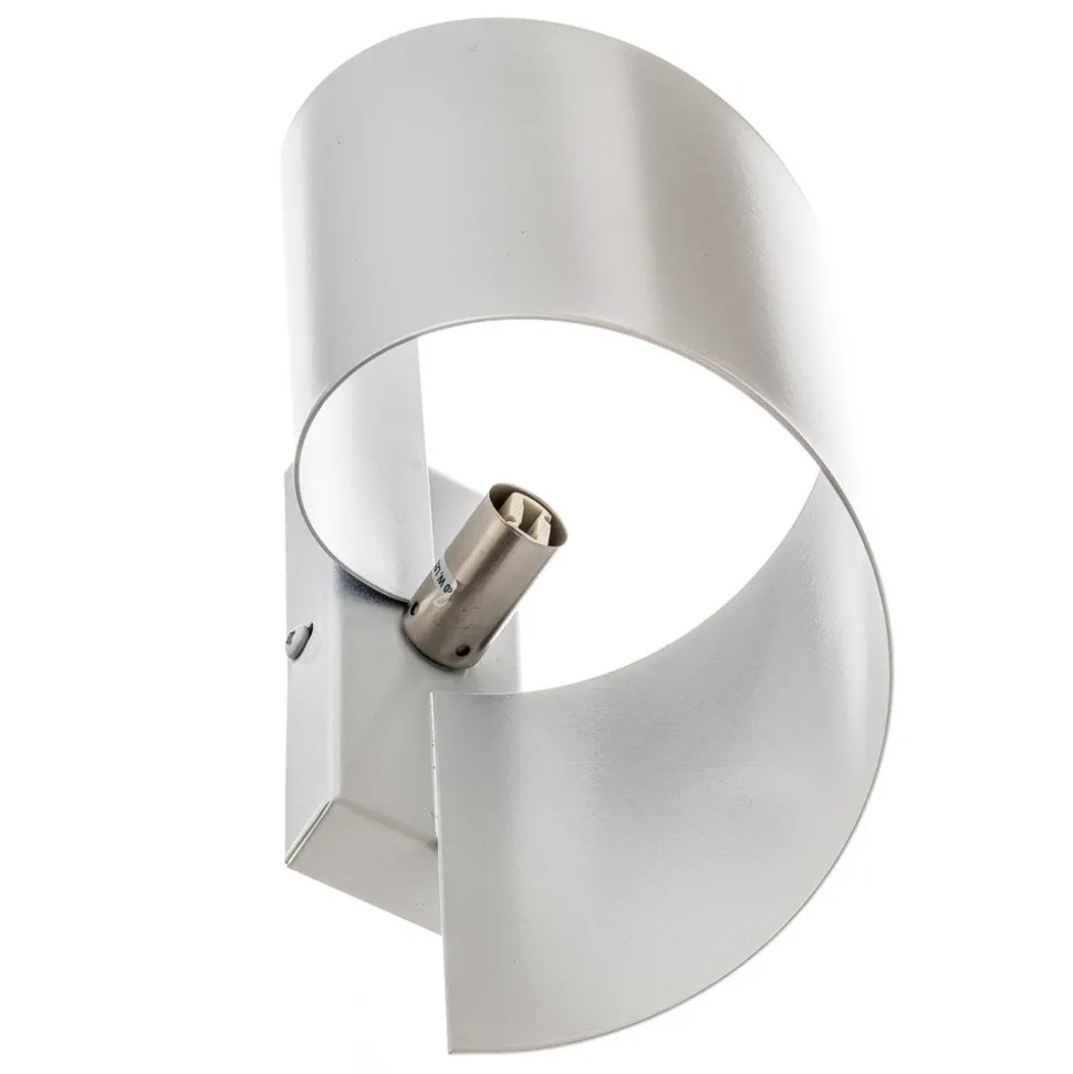 Vegglampe Spiner hvit, høyde 30 cm, stål