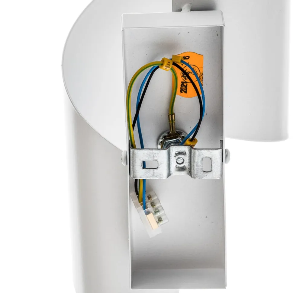 Vegglampe Spiner hvit, høyde 30 cm, stål