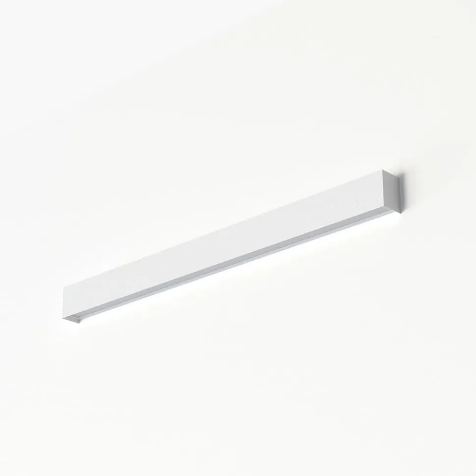 Vegglampe Straight M, 92 cm, hvit