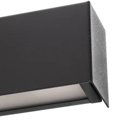 Vegglampe Straight M, 92 cm, grafitt