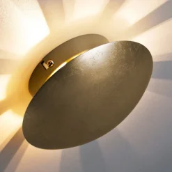 Vegglampe Sunset gull-antikk