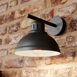 Vegglampe Sven, svart, metall, 1 lyskilde