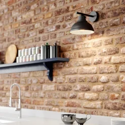 Vegglampe Sven, svart, metall, 1 lyskilde