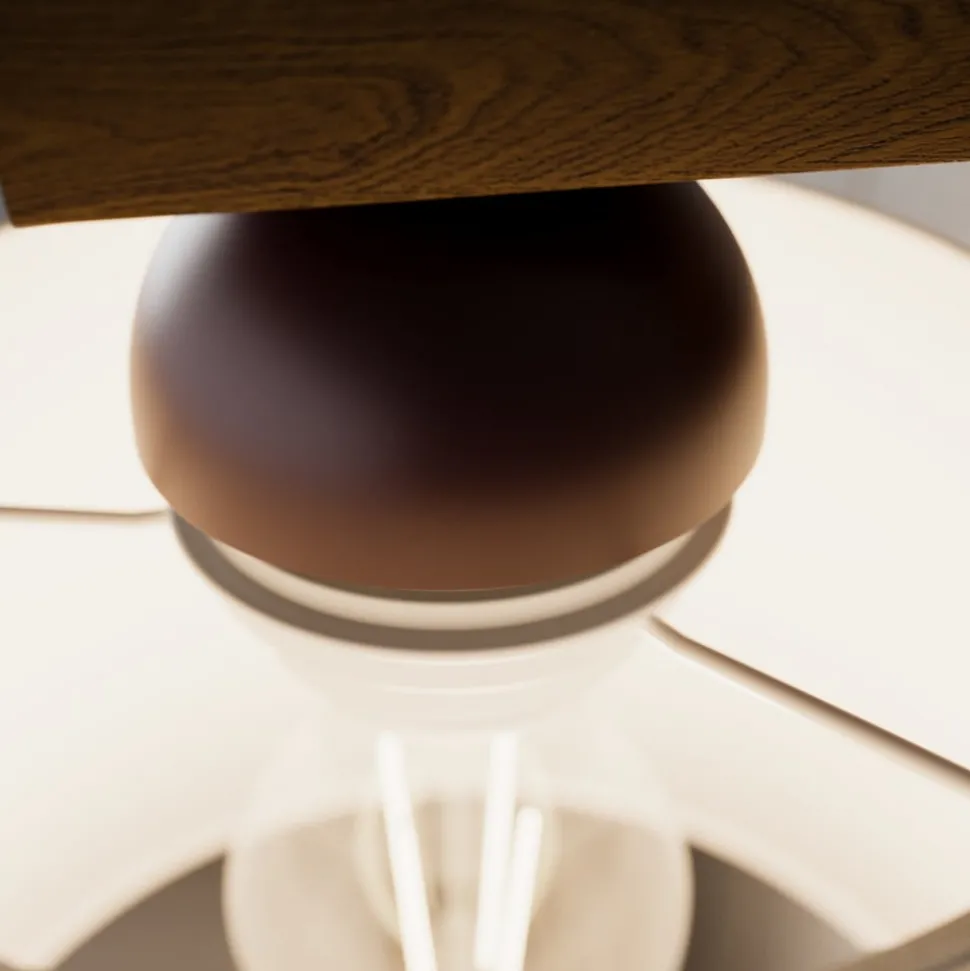 Vegglampe Sweden med trestativ, valnøtt eik