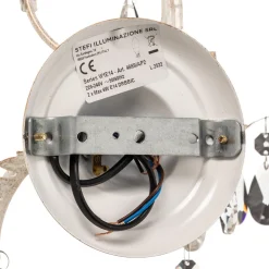 Vegglampe Teresa i krystall, elfenben med 2 lyskilder