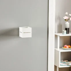 Vegglampe Top up/down, hvit krop