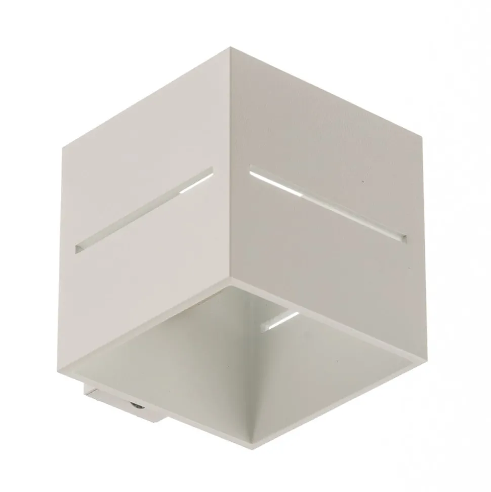 Vegglampe Top up/down, hvit krop