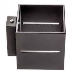 Vegglampe Top up/down, svart korpus