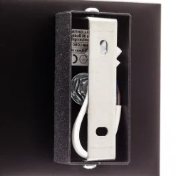 Vegglampe Top up/down, svart korpus