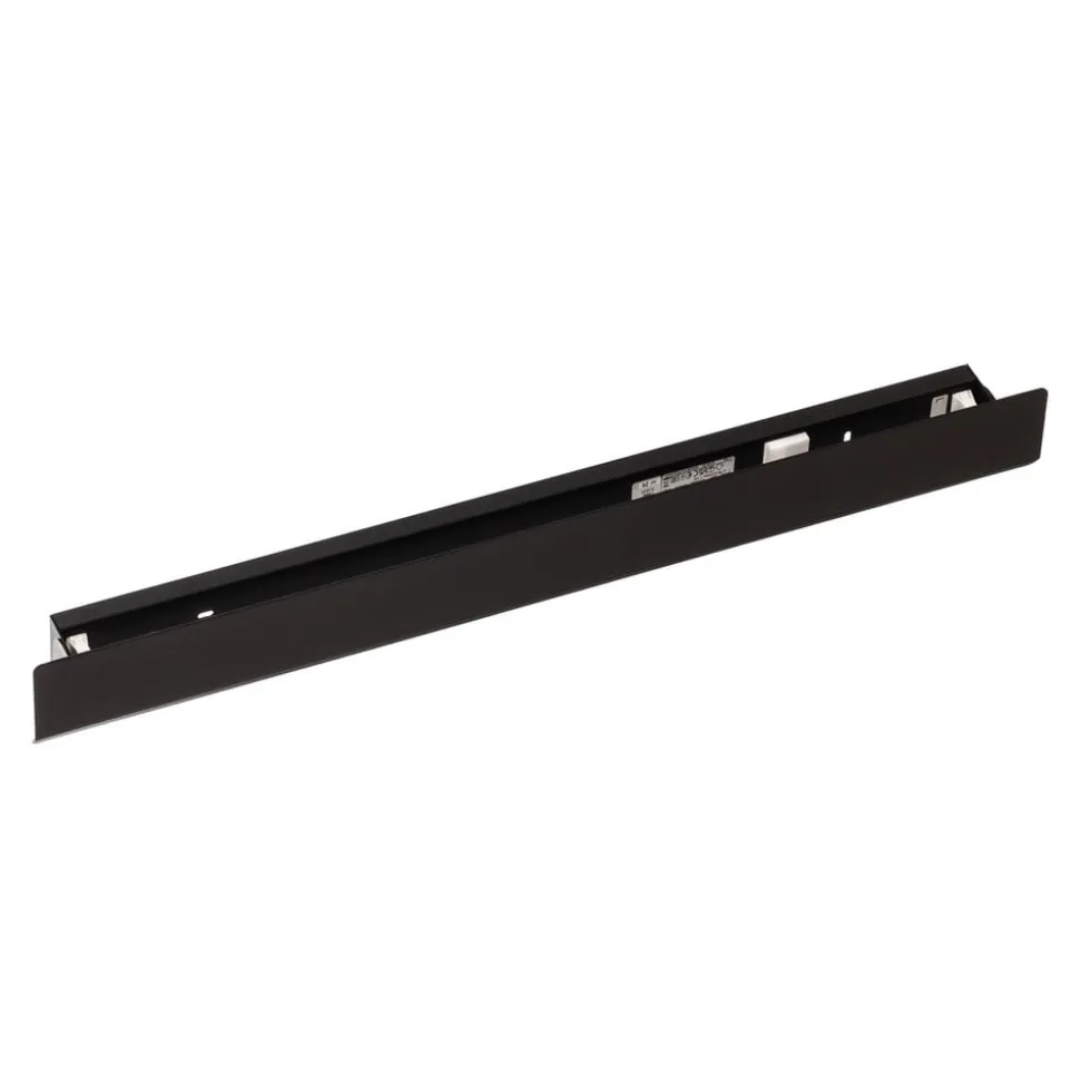 Vegglampe Wing, svart, stål, bryter, 68 cm bred