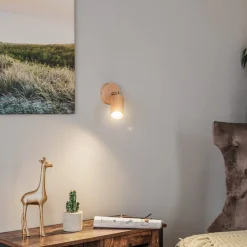 Veggspot Cre i tre, 1 lyskilde