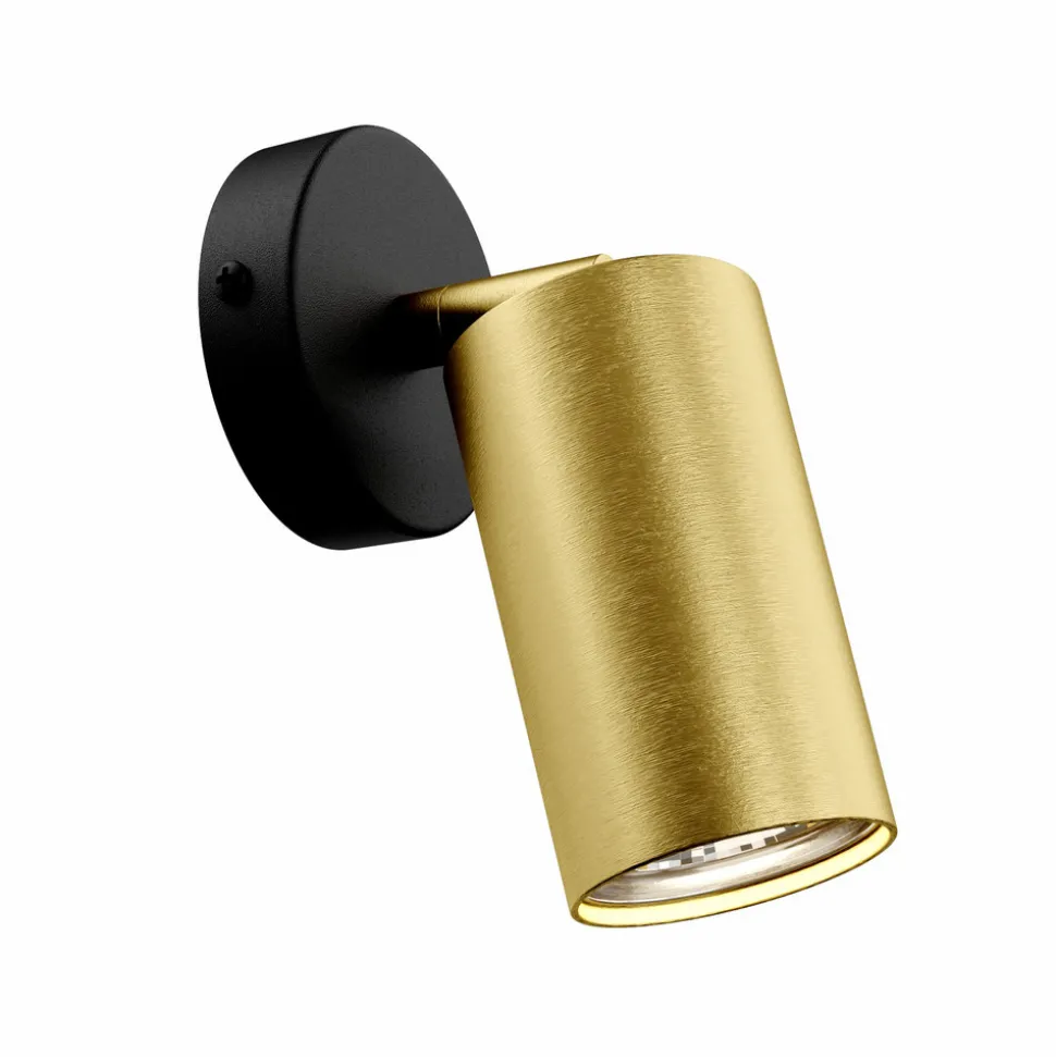Veggspot Eye Spot 1 lyskilde, svart/messing