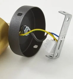 Veggspot Eye Spot 1 lyskilde, svart/messing