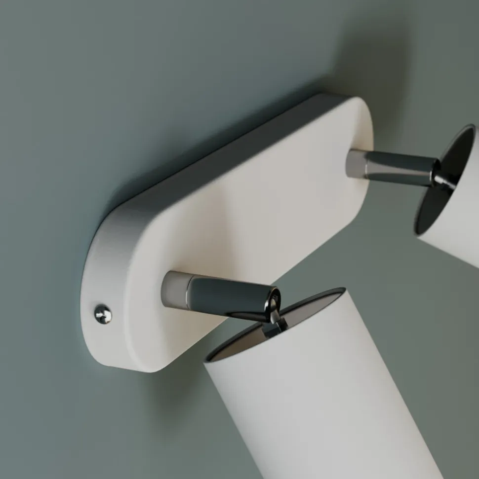 Veggspot Eye Spot med 2 lyskilder, hvit