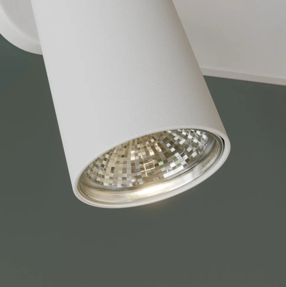 Veggspot Eye Spot med 2 lyskilder, hvit