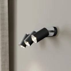 Veggspot Eye Spot med 3 lyskilder, svart