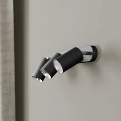 Veggspot Eye Spot med 3 lyskilder, svart