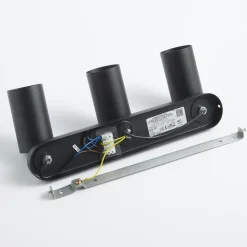 Veggspot Eye Spot med 3 lyskilder, svart