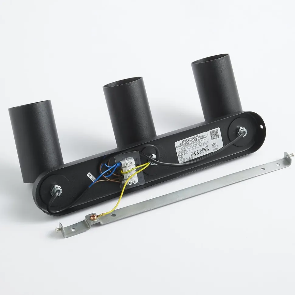 Veggspot Eye Spot med 3 lyskilder, svart