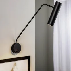 Veggspot Eye Super med bryter, svart