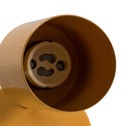 Veggspot Fun, gul, 14 cm høy, justerbar, GU10