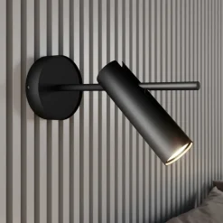 Veggspot Leda 1, 1 lyskilde, svart