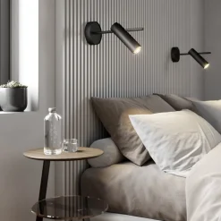 Veggspot Leda 1, 1 lyskilde, svart