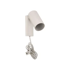 Veggspot Mono I med plugg hvit