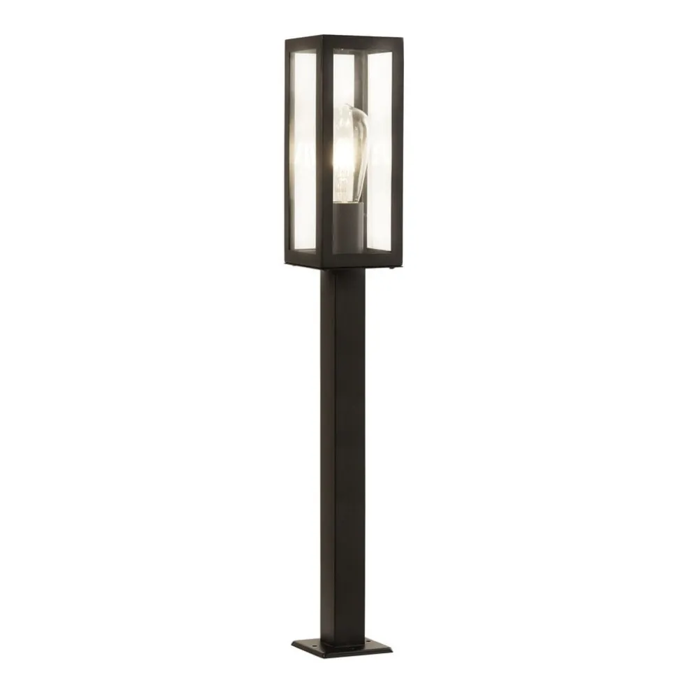 Veilampe Box av rustfritt stål, svart