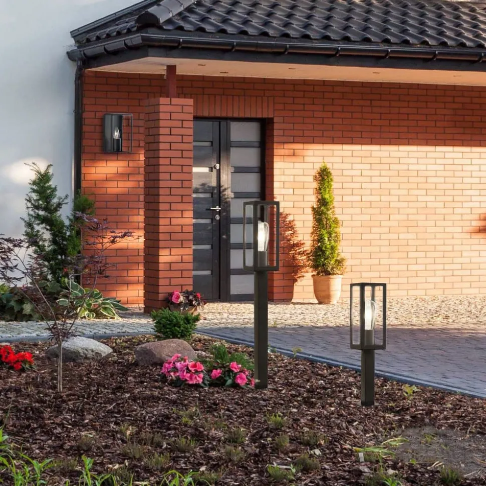 Veilampe Box av rustfritt stål, svart