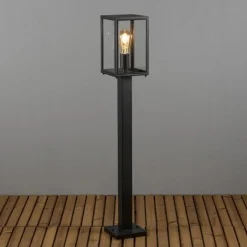 Veilampe Carpi, lyktform, svart