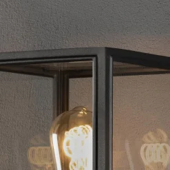 Veilampe Carpi, lyktform, svart