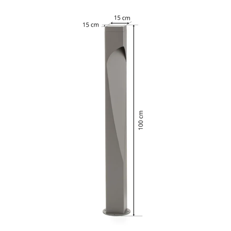 Veilampe Concordia av aluminium